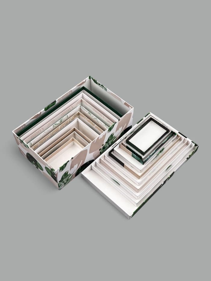 Набор коробок 10 в 1, упаковка подарочная, «GREEN», 12×7×4 - 32.5×20×12.5 см