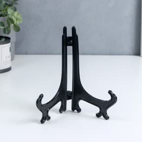 Подставка для тарелок, чёрная, 15×10 см