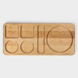 Поднос - подставка Adelica «Чайная станция», на 2 персоны, с потайными ручками, 40×18×1.8 см, дерево берёза