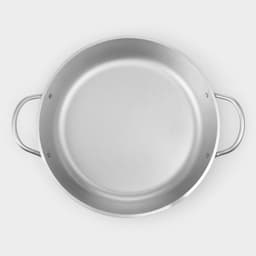 Сковорода KUKMARA, d=30 см, h=5.5 см, с ручками, литой алюминий, серебристая