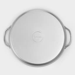 Сковорода KUKMARA, d=30 см, h=5.5 см, с ручками, литой алюминий, серебристая