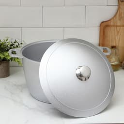 Кастрюля KUKMARA, 10 л, d=30 см, с крышкой, литой алюминий, серебристая