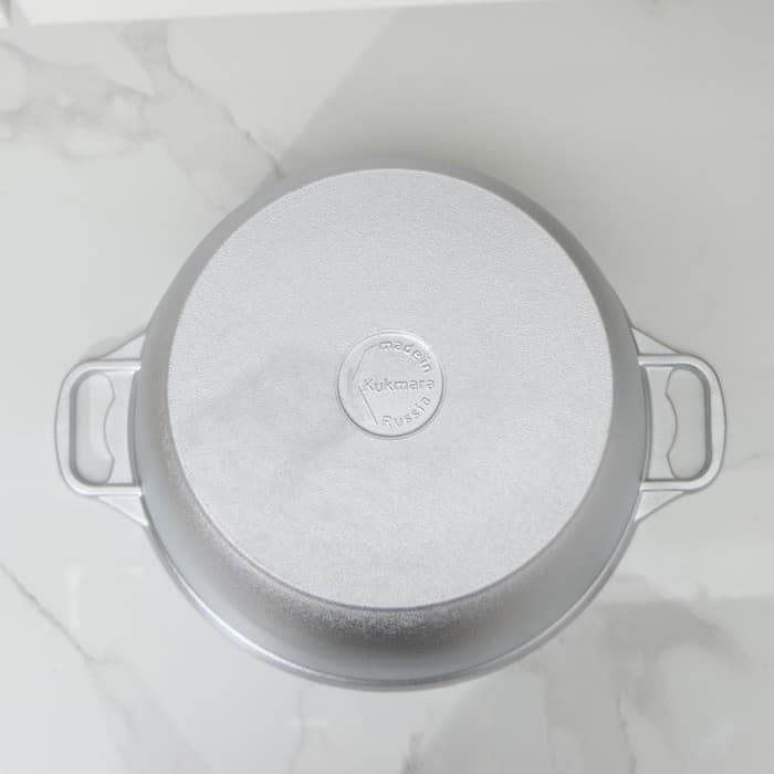 Кастрюля KUKMARA, 10 л, d=30 см, с крышкой, литой алюминий, серебристая