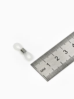 Резинка для цепочек/шнурков для очков (набор 10 шт.), прозрачная в серебре