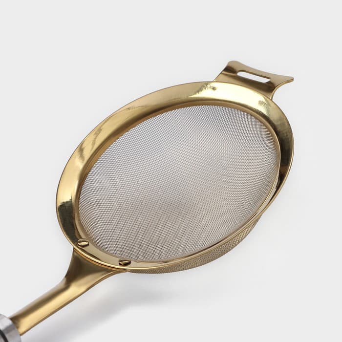 Сито для просеивания Magistro Arti gold, d=12 см, золотистая