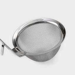 Сито-дуршлаг Magistro Arti, d=12 см, с фиксатором, нержавеющая сталь, серебристое