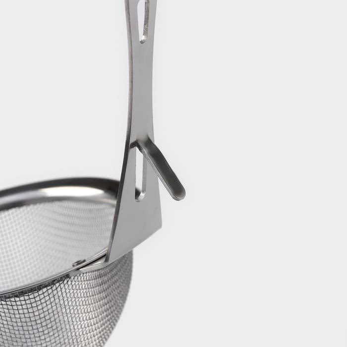 Сито-дуршлаг Magistro Arti, d=12 см, с фиксатором, нержавеющая сталь, серебристое