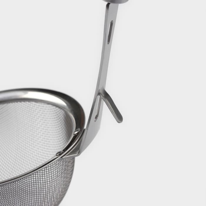 Сито-дуршлаг Magistro Arti, d=14 см, с фиксатором, нержавеющая сталь, серебристое