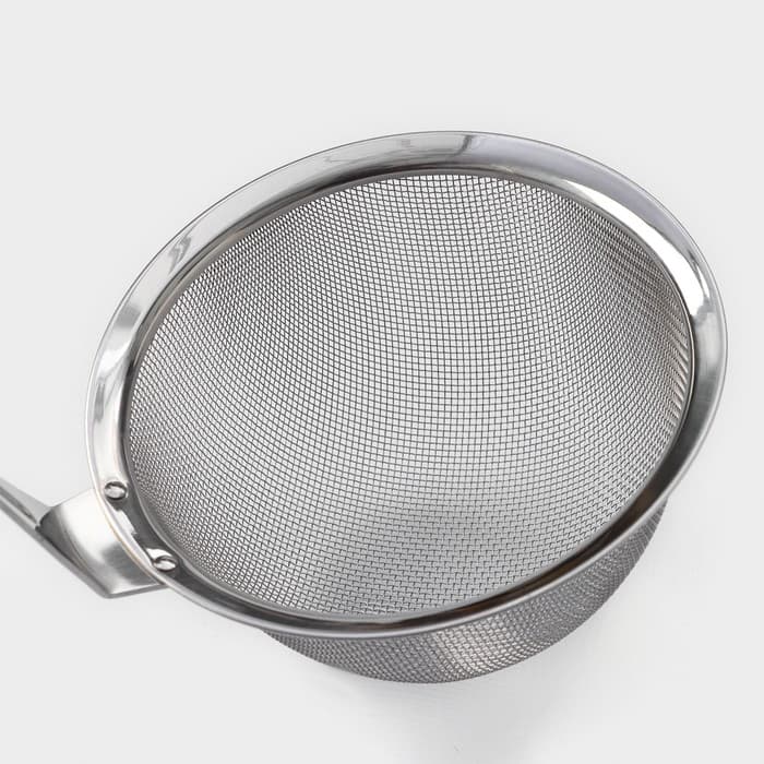 Сито-дуршлаг Magistro Arti, d=16 см, с фиксатором, нержавеющая сталь, серебристое