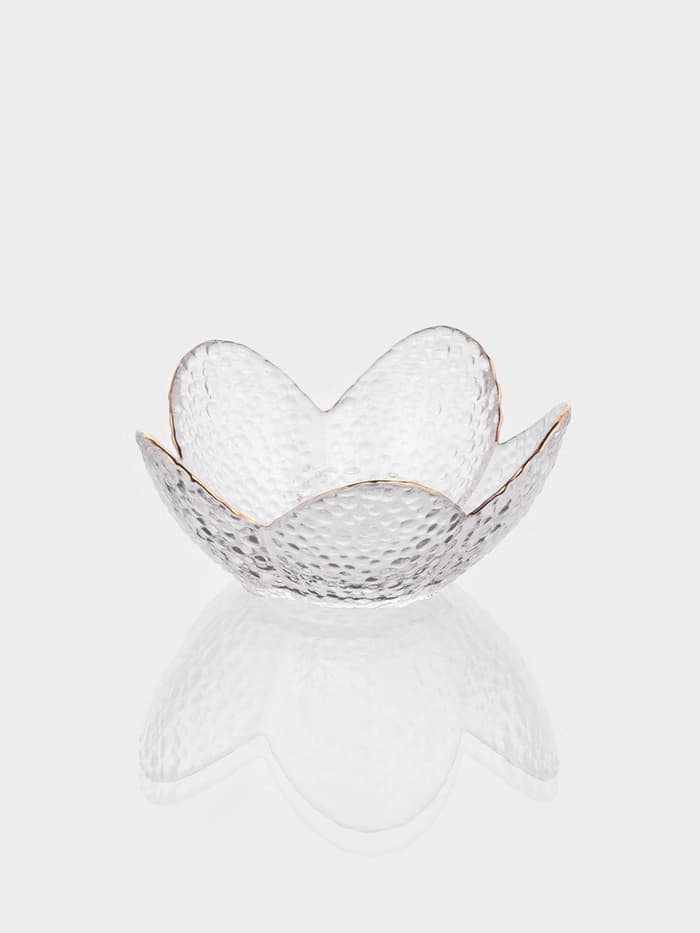 Салатник фигурный «Цветок», 150 мл, 12×5 см, стекло