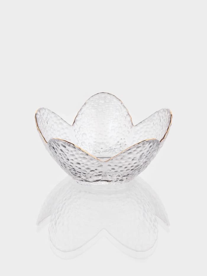 Салатник фигурный «Цветок», 150 мл, 12×5 см, стекло