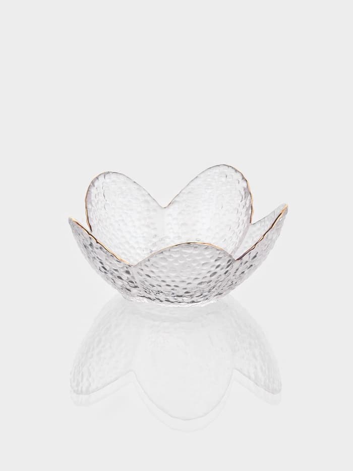 Салатник фигурный «Цветок», 150 мл, 12×5 см, стекло