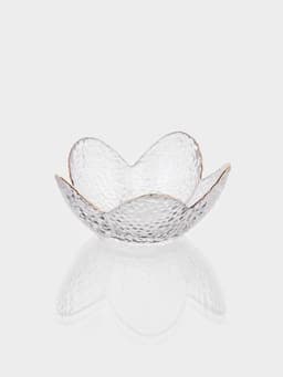 Салатник фигурный «Цветок», 150 мл, 12×5 см, стекло