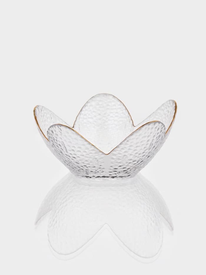 Салатник фигурный «Цветок», 280 мл, 16×7.7 см, стекло