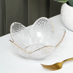 Салатник фигурный «Цветок», 280 мл, 16×7.7 см, стекло