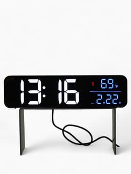 Часы электронные настольные, будильник, на подвесе, 2400 мАч, 3.5×7×26.5 см