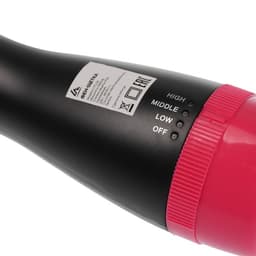 Фен - щётка Luazon LFS-04, 1000 Вт, 3 скорости, 3 режима, чёрно-розовая