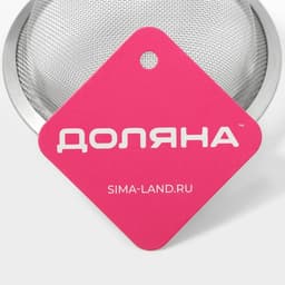 Сито для просеивания с ручкой Доляна Zero, d=10 см, нержавеющая сталь, серебристое