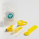 Набор по уходу за ребенком Крошка Я, 5 предметов - расческа, пинцет, ножницы, книпсер, пилка, желтый