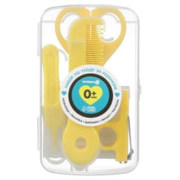 Набор по уходу за ребенком Крошка Я, 5 предметов - расческа, пинцет, ножницы, книпсер, пилка, желтый