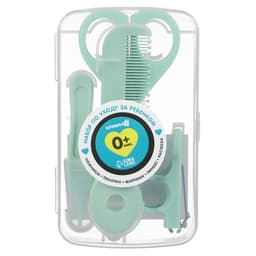 Набор по уходу за ребенком, 5 предметов: расческа, пинцет, ножницы, книпсер, пилка, зеленый