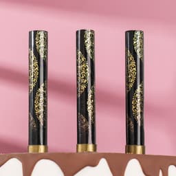 Свечи фонтаны в торт «Золотой узор», 3 шт., 10 см, горение 30 сек.