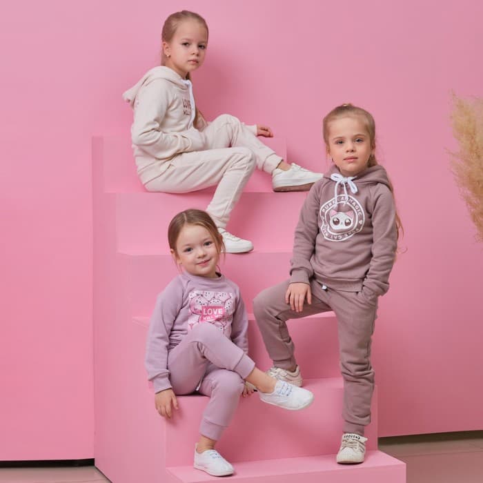 Свитшот для девочки KAFTAN: Dream, лиловый, размер 38 (146-152 см