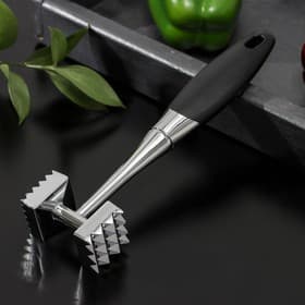 Молоток для мяса Доляна «Хром», 272 г, цвет чёрный