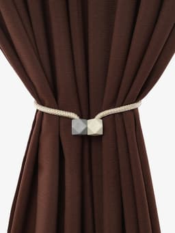 Подхват для штор «Камушки», d=3×46 см, пепельно-бежевый, серый