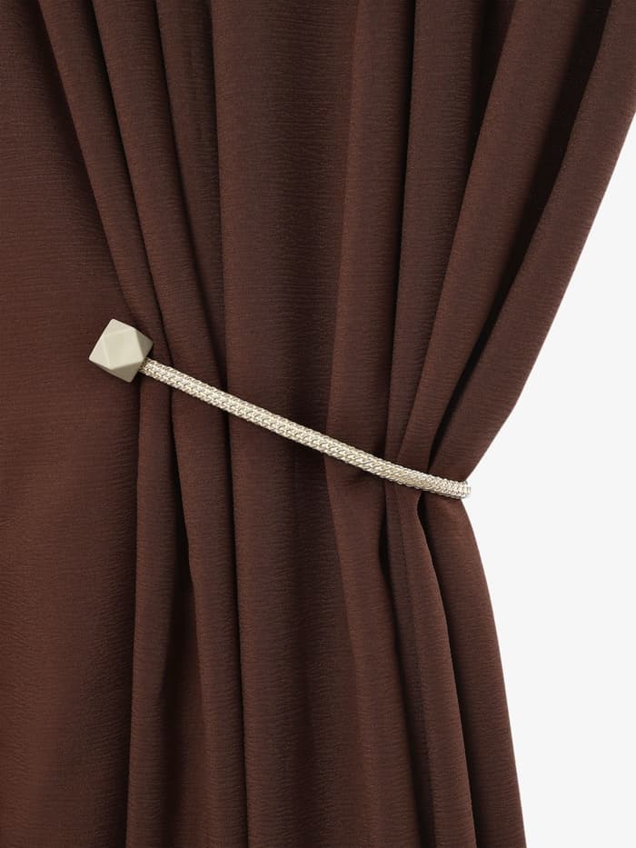 Подхват для штор «Камушки», d=3×46 см, пепельно-бежевый, серый