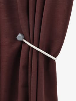 Подхват для штор «Камушки», d=3×46 см, пепельно-бежевый, серый