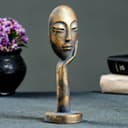 Фигурка гипс «Бюст: Маска в руке», винтаж, 20 см