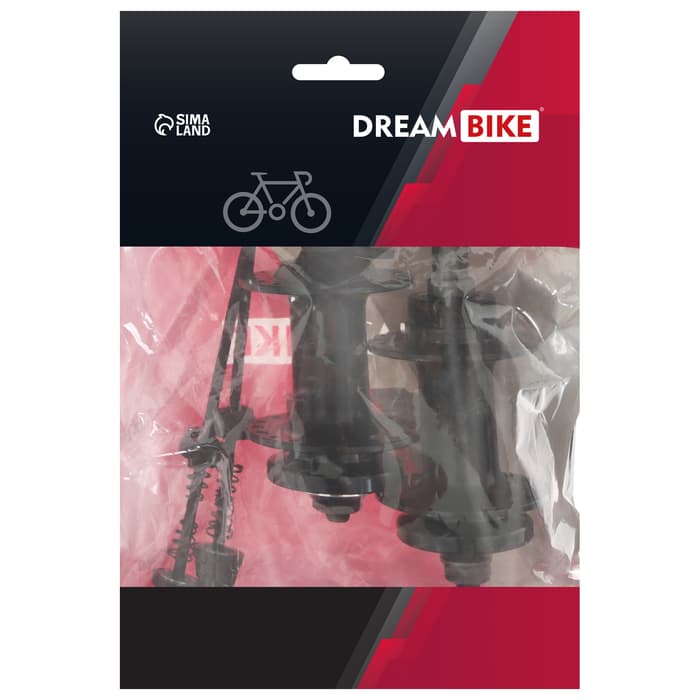 Втулки колёс велосипеда, 36 спиц, под диск, эксцентрик, комплект: передняя и задняя