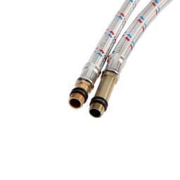 Подводка гибкая для смесителя ZEIN, гайка 1/2", штуцер М10, 40 см, набор 2 шт.