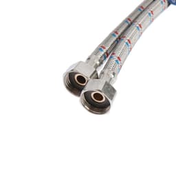 Подводка гибкая для смесителя ZEIN, гайка 1/2", штуцер М10, 80 см, набор 2 шт.