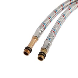 Подводка гибкая для смесителя ZEIN, гайка 1/2", штуцер М10, 100 см, набор 2 шт.