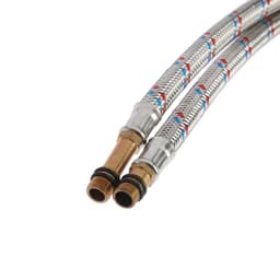 Подводка гибкая для смесителя ZEIN, гайка 1/2", штуцер М10, 120 см, набор 2 шт.