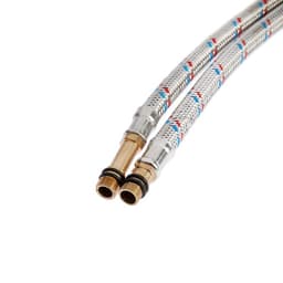 Подводка гибкая для смесителя ZEIN, гайка 1/2", штуцер М10, 150 см, набор 2 шт.