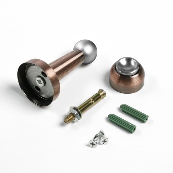 Упор дверной LOCKLAND, магнитный, цвет медь