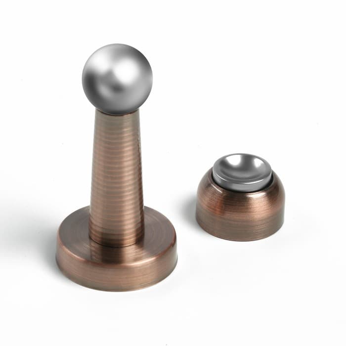 Упор дверной LOCKLAND, магнитный, цвет медь