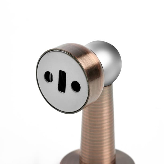 Упор дверной LOCKLAND, магнитный, цвет медь