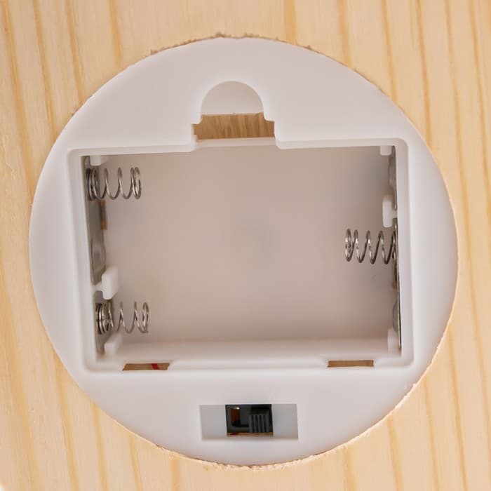 Фигурка светящаяся колба RISALUX «Красный цветок», LED-ночник, от батареек 3ААА, 11×11×21.5 см