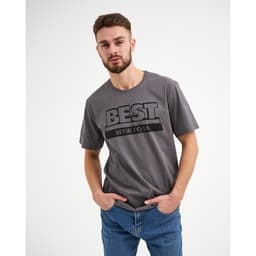 Футболка мужская KAFTAN «Муж года», размер 50, серая