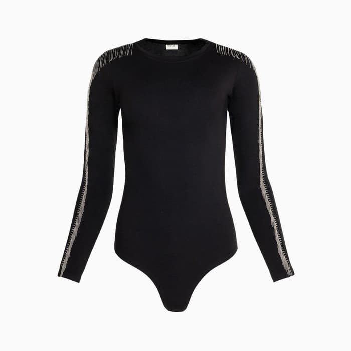 Боди женское MINAKU: PartyDress, чёрное, размер 44