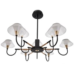 Люстра 1695/9 LED 216 Вт 3000-6000К черно-золотой 95×95×113 см BayerLux