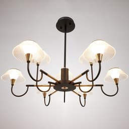 Люстра 1695/9 LED 216 Вт 3000-6000К черно-золотой 95×95×113 см BayerLux