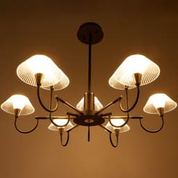 Люстра 1695/9 LED 216 Вт 3000-6000К черно-золотой 95×95×113 см BayerLux