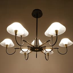Люстра 1695/9 LED 216 Вт 3000-6000К черно-золотой 95×95×113 см BayerLux