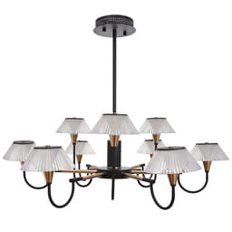 Люстра 1695/9 LED 216 Вт 3000-6000К черно-золотой 95×95×113 см BayerLux