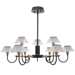 Люстра 1695/9 LED 216 Вт 3000-6000К черно-золотой 95×95×113 см BayerLux
